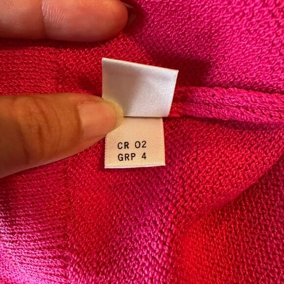 Vintage St. John Sport Santana Knit Tank Top Women M Cerise Pink Pullover Preppy - Picture 6 of 7